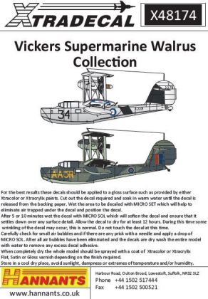 1:48 Supermarine Walrus Mk.I Collection.