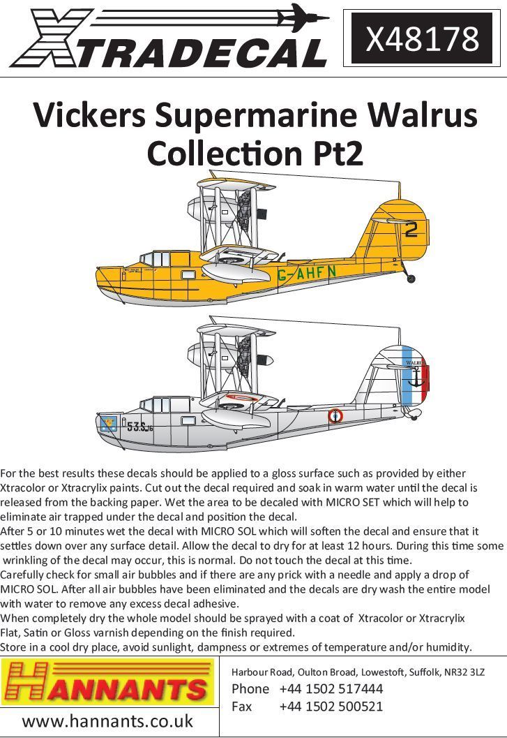 1:48 Supermarine Walrus Mk.I Collection Pt 2