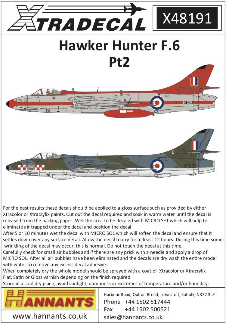 1:48 Hawker Hunter Mk.6 Pt 2