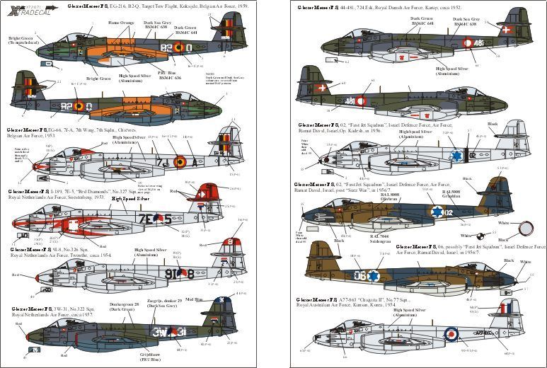 1:72 Gloster Meteor F.8