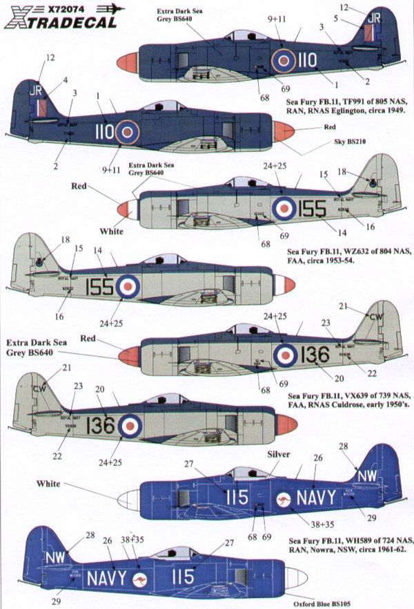 1:72 Hawker Sea Fury FB.11