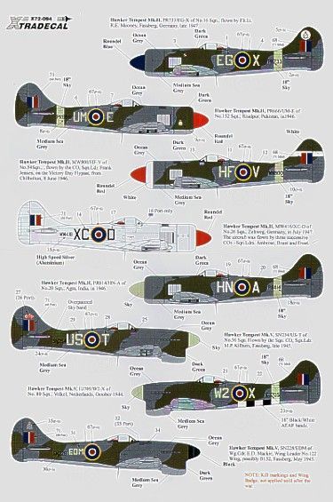 1:72 Hawker Tempest Mk.II and Mk.V