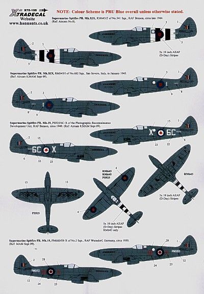 1:72 Supermarine Spitfire PR.XIX/ Spitfire PR.19