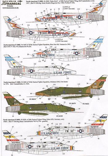1:72 North-American F-100D Super Sabre/North-American F-100F Super Sabre Pt 1