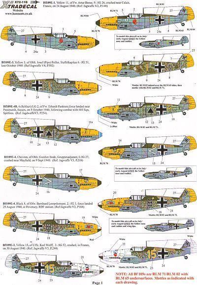 1:72  Battle of Britain 70th Anniversary 2010 Luftwaffe