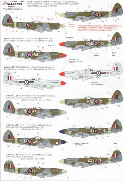 1:72 Supermarine Spitfire F.22