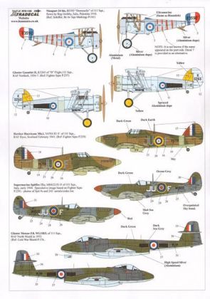 1:72 RAF 111 Squadron History 1918 - 2011