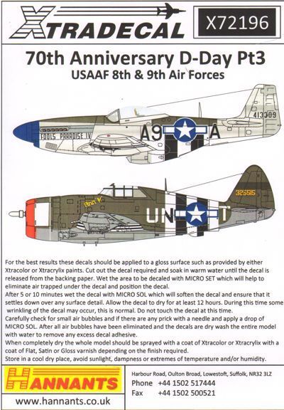 1:72 D-Day 70th Anniversary June 1944 Pt 3, US Army 8th and 9th Air Forces