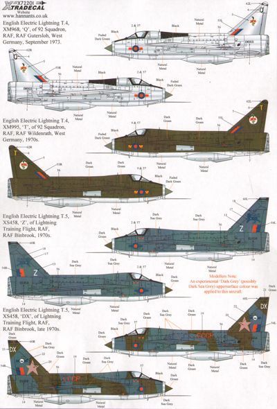 1:72 BAC/EE Lightning T.4/T.5 Part 2