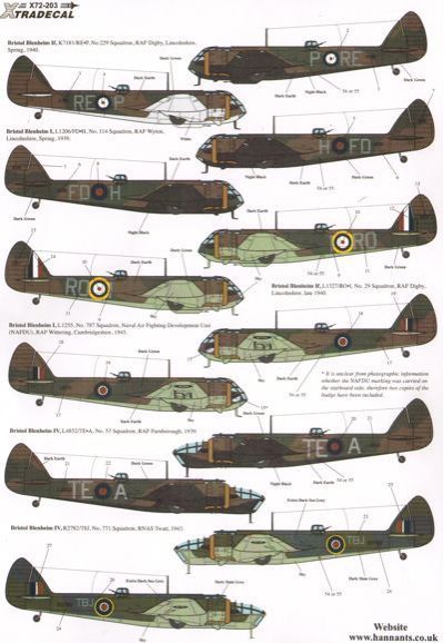 1:72 Bristol Blenheim Mk.I/Mk.IF/Mk.IV Pt.2