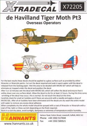 1:72 de Havilland DH.82A Tiger Moth Pt 3 Overseas Military Operators