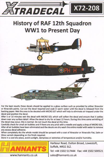 1:72 The History of 12 Squadron 1915-2014