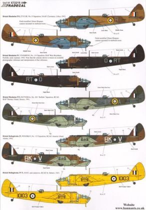 1:72 Bristol Blenheim and Bolingbroke Mk.IV/Mk.IVF RAF and Overseas Operators. Pt 3