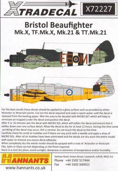 1:72 Bristol Beaufighter Mk.X