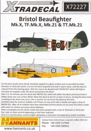 1:72 Bristol Beaufighter Mk.X