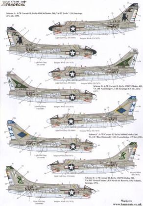 1:72 Colourful USN Vought A-7B/E Corsair II Part 1