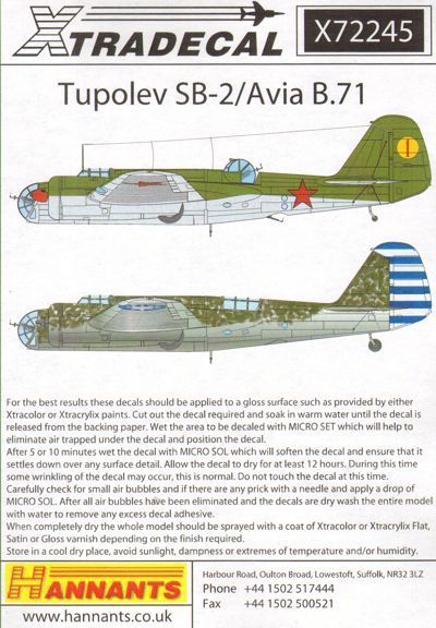 1:72 Tupolev SB-2