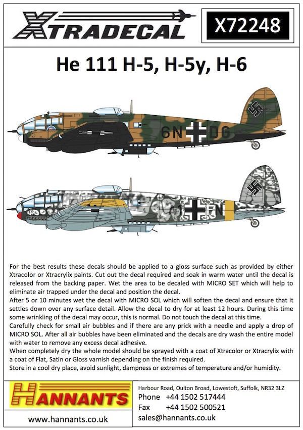 1:72 Heinkel He-111H-5/He-111H-5/He-111H-6