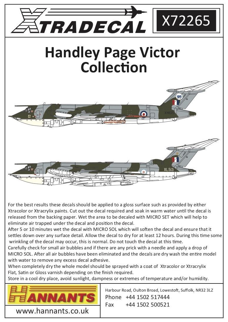 1:72 Handley-Page Victor Collection Mks.1 and 2