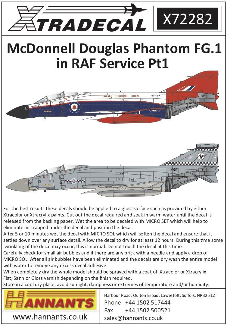 1:72 McDonnell-Douglas Phantom FG.1 in RAF service