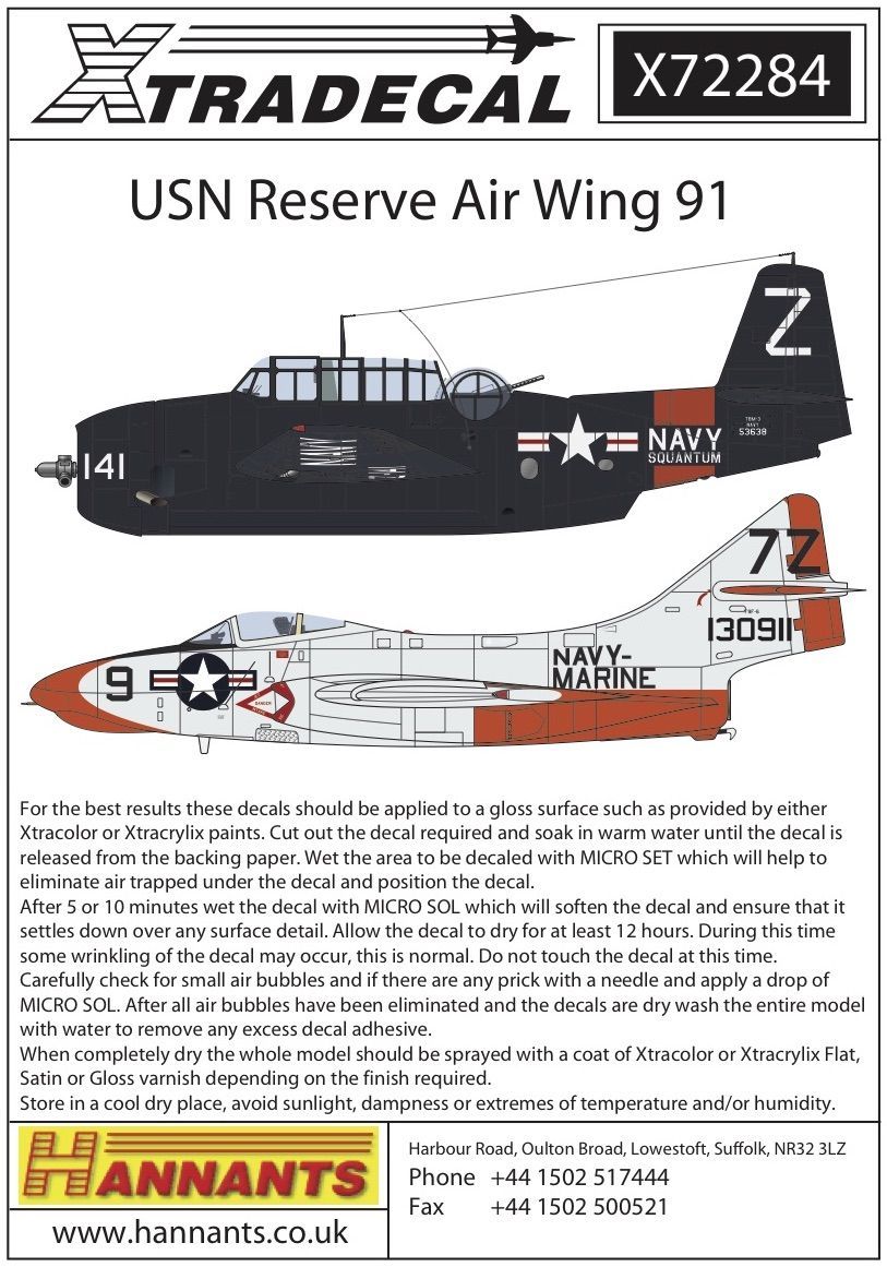 1:72 USN Reserve Air Wing 91
