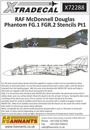 1:72 McDonnell-Douglas FG.1/FGR.2 Phantom Royal Air Force stencil data part 1