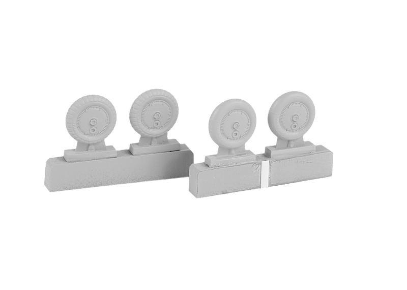 1:72 Messerschmitt Bf-109G-6 wheels set