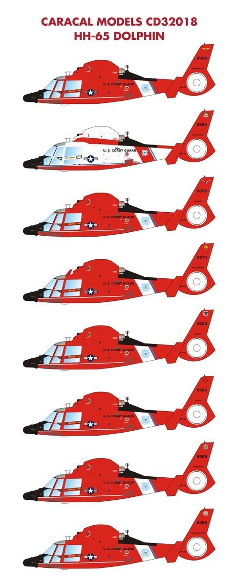 1:35 Aerospatiale HH-65C Dolphin Helicopter USN Coast Guard
