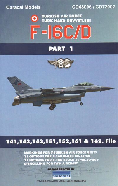 1:48 Lockheed-Martin F-16C/F-16D Turkish Air Force Part 1
