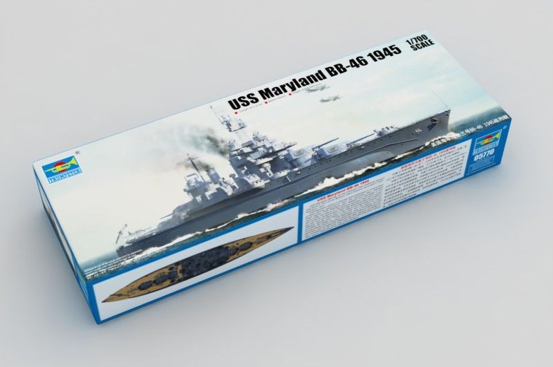 1:700 USS Maryland BB-46 1945