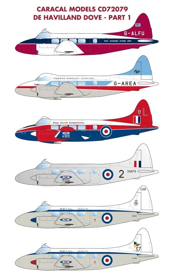 1:72 de Havilland DH.104 Dove / Devon light transports
