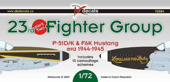 1:72 23rd FG North-American P-51D/K & F-6K Mustang