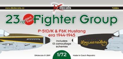 1:72 23rd FG North-American P-51D/K & F-6K Mustang