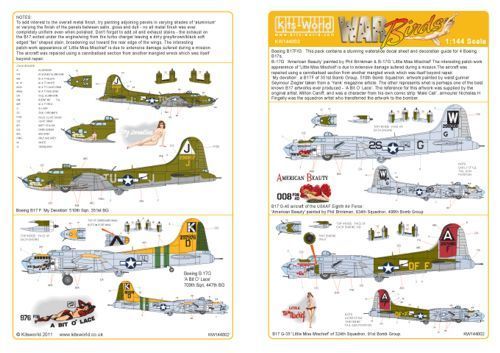 1:144 B-17F/G lying Fortress