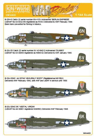 1:144 B-25J Mitchells
