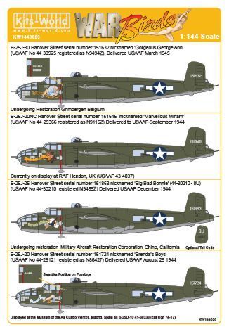 1:144 B-25J Mitchells