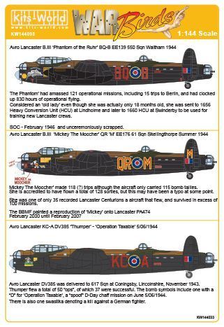 1:144 Avro Lancasters BI - BIII
