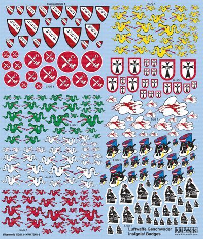 1:48, 1:72 Luftwaffe Fighter Unit Emblems
