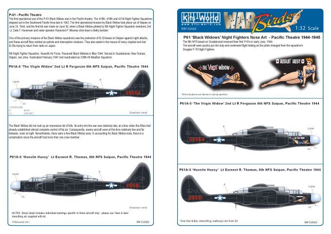 1:32 P61 Black Widow Night Fighter