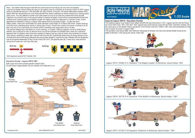 1:32 Kitsworld 'Jaguars'