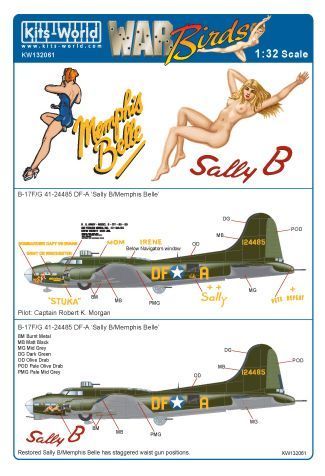 1:32 B-17F/G Decal Sheet