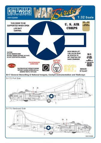 1:32 B-17F/G Decal Sheet