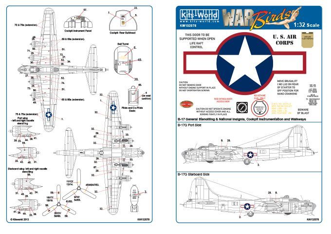 1:32 B-17F/G Decal Sheet