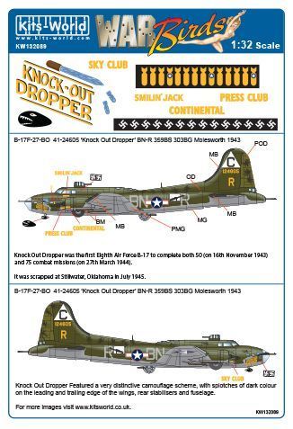 1:32 Boeing B-17F-27-BO 'Knock-out Dropper'