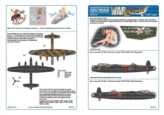 1:32 Avro Lancaster Bomber 'B ' Mk.I