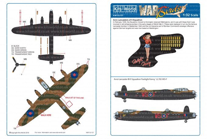 1:32 Avro Lancaster BI - 9 Squadron 'Fanlight Fanny' LL785 WS-F.