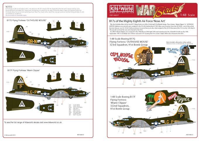 1:48 B17F/G Flying Fortress