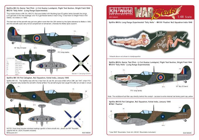 1:48 Supermarine Spitfire Mk.VIII/IXc