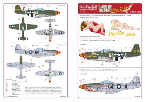 1:48 P-51 Mustang - 'Passion Wagon' - Captain Charles Weaver