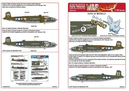 1:48 Catch 22 Mitchells B-25H - B-25J